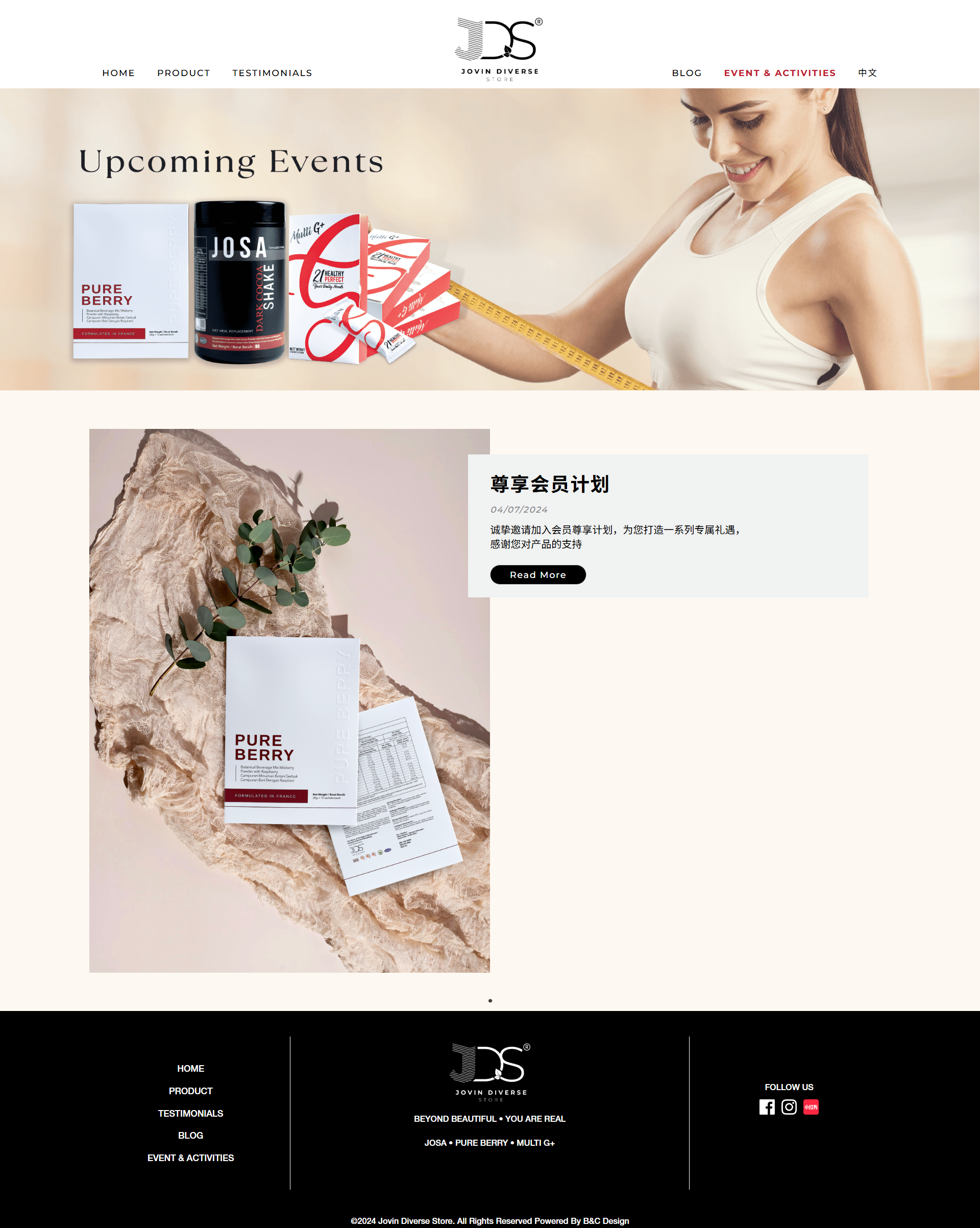 Jovin Diverse Store | Website Design