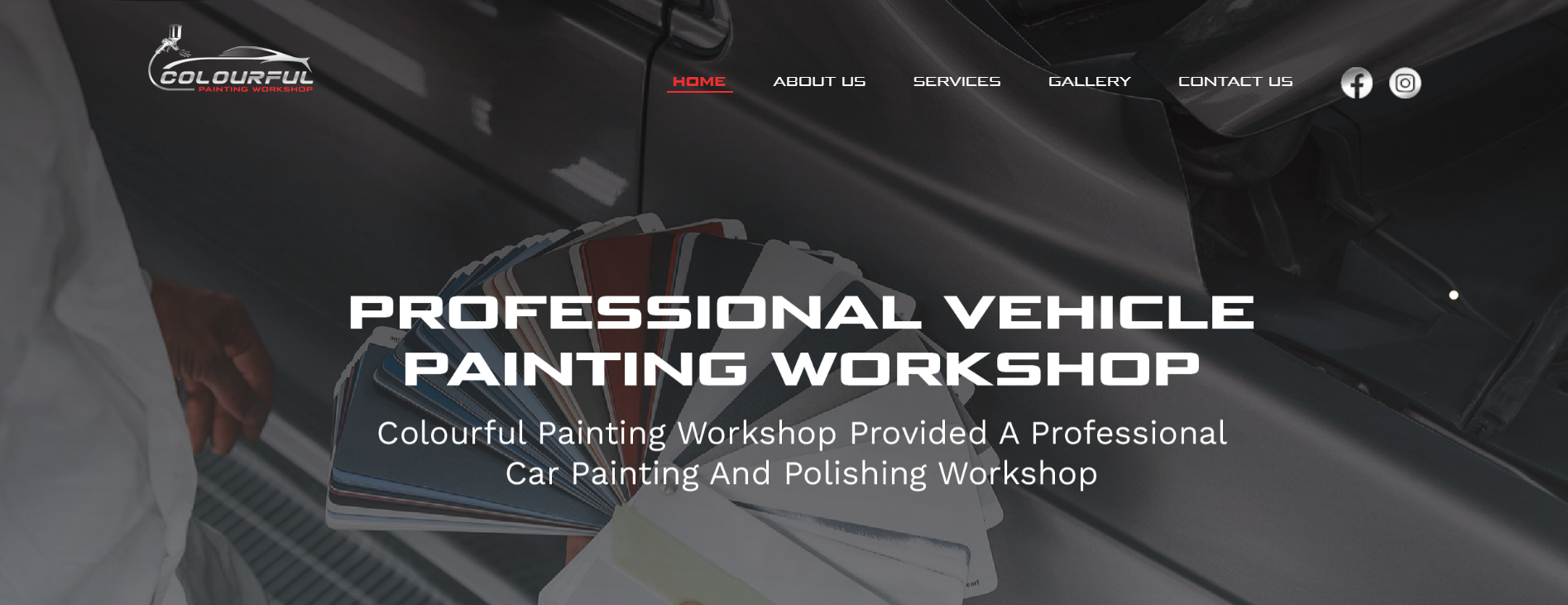 Colourful Painting Workshop | Website Design
