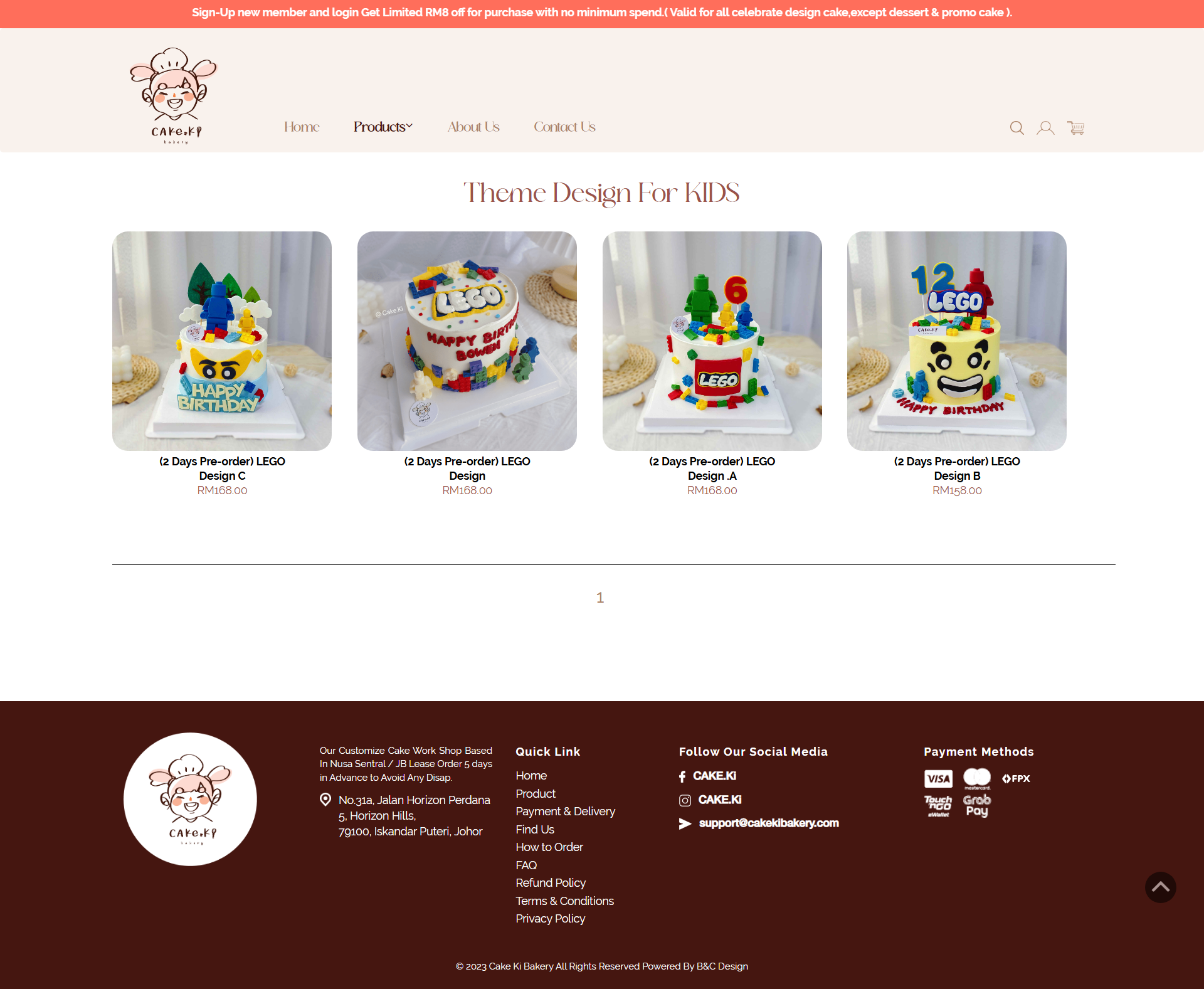 Cake Ki Bakery | Website Design