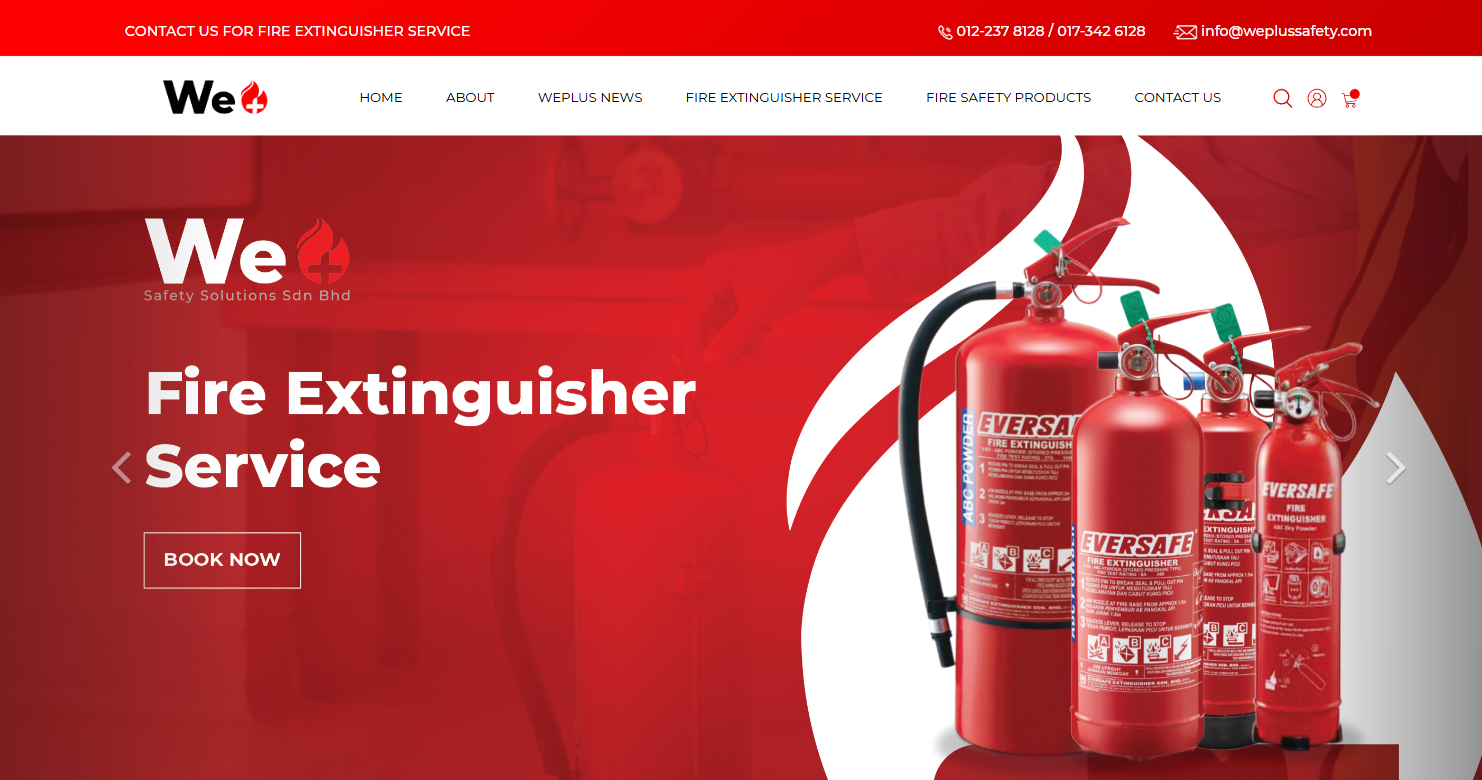 WePlus Safety Solutions Sdn. Bhd. - Products Description Page | Website Design