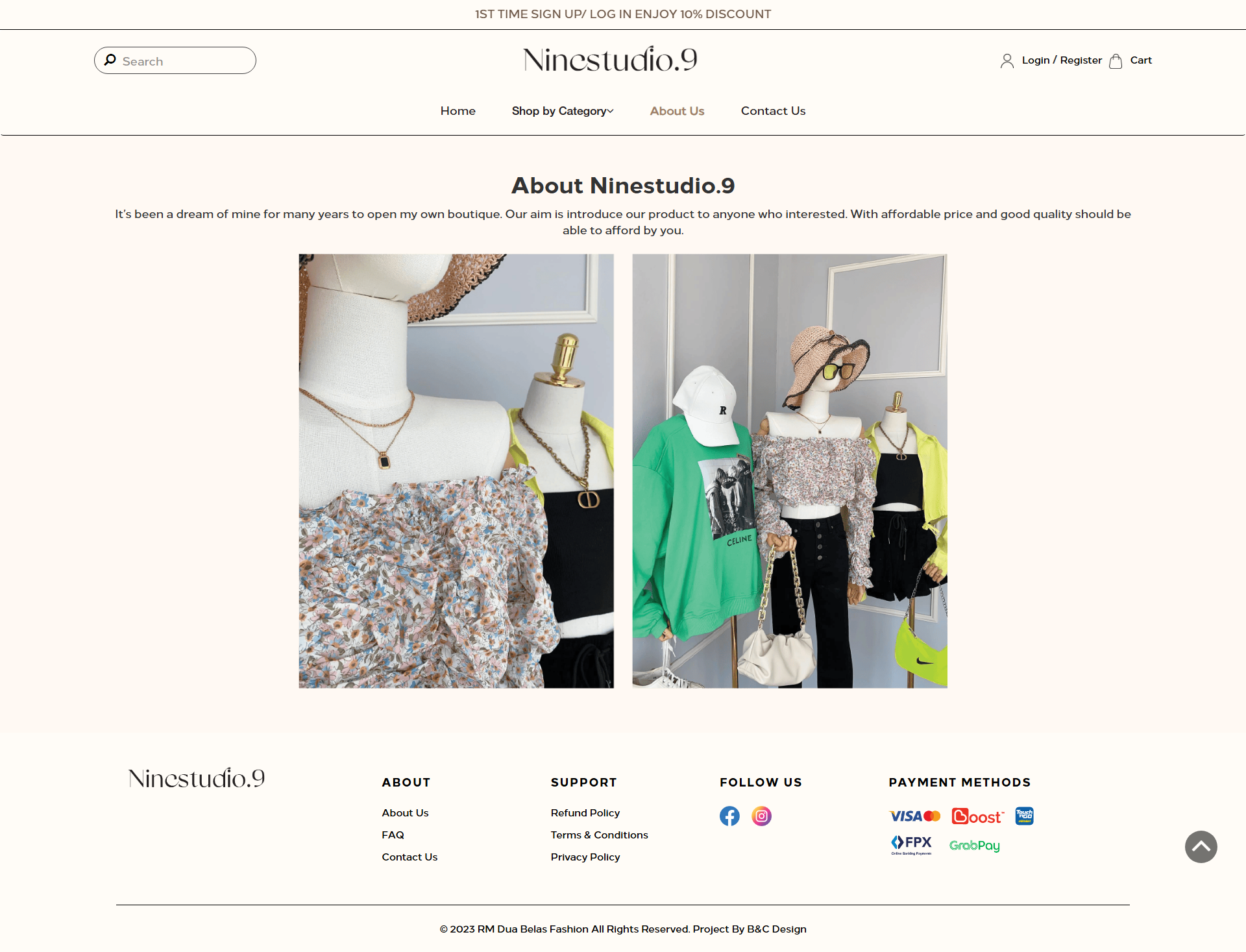 Nine Studio - About Us Page | Website Design