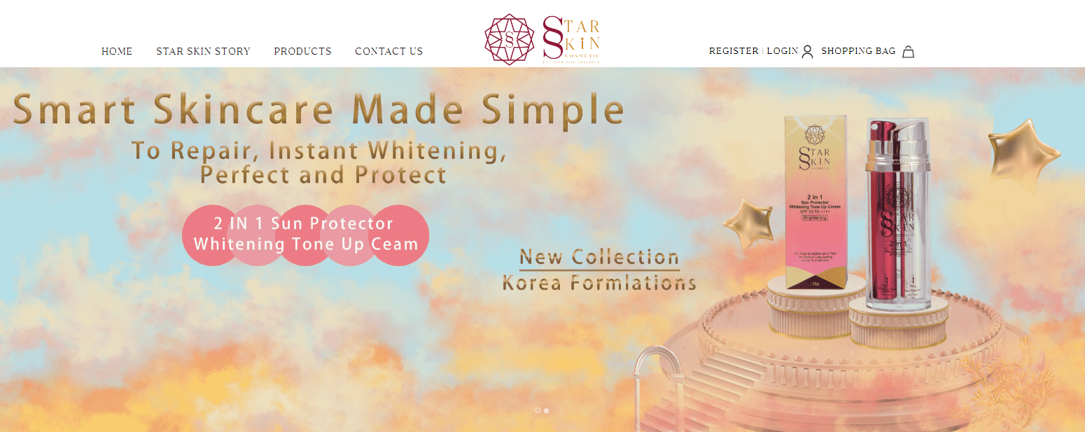 Star Skin Comestic | Website Design