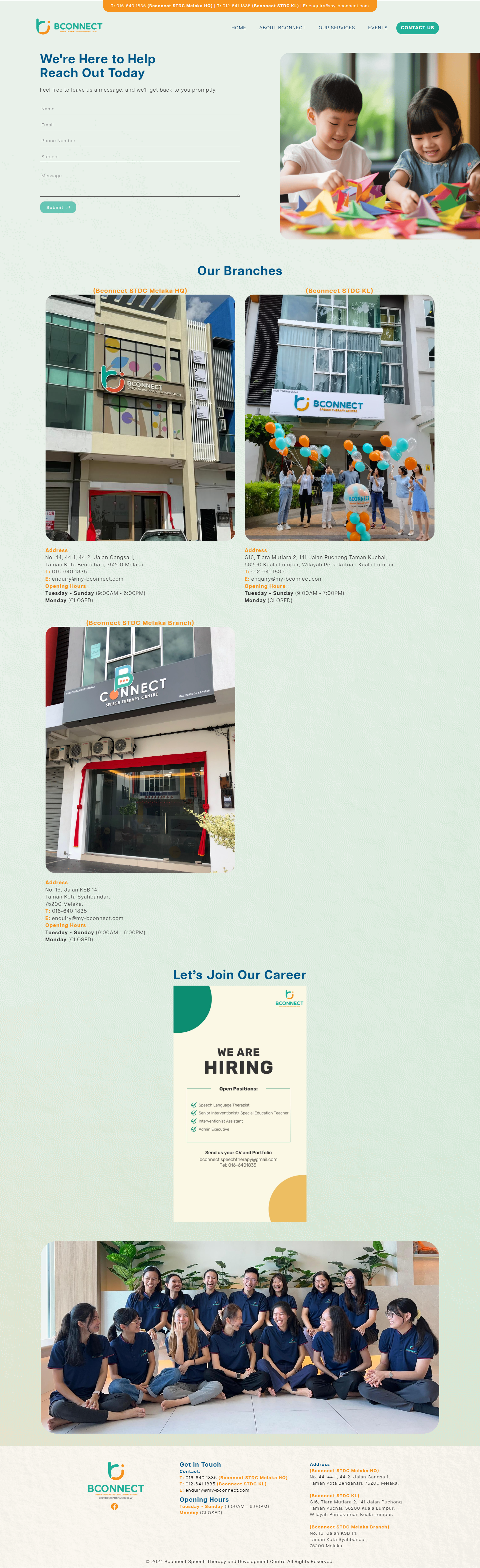 Bconnect Speech Therapy And Development Centre Sdn. Bhd. - Home Page | Corporate Website