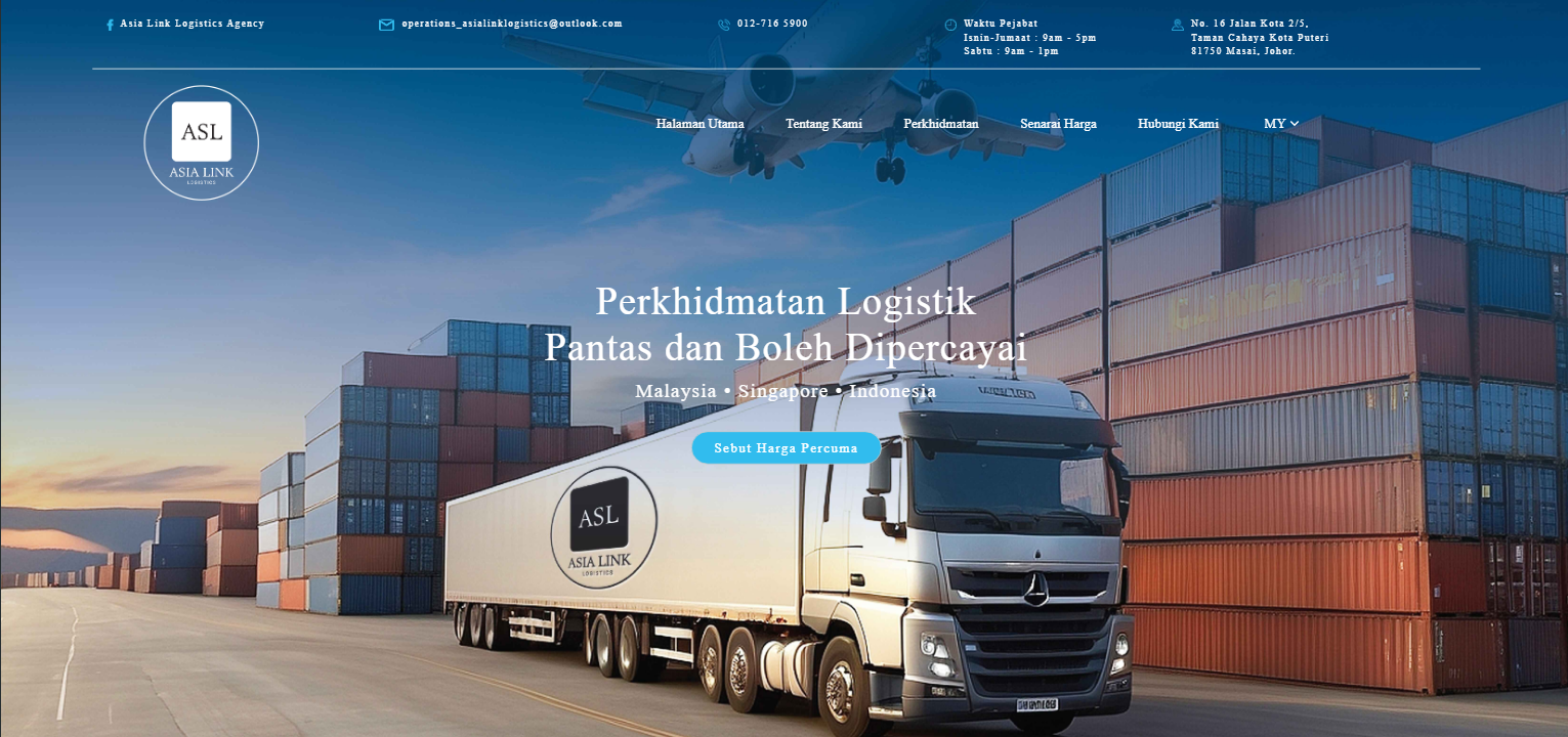 Asia Link Logistics Sdn. Bhd. | Website Design