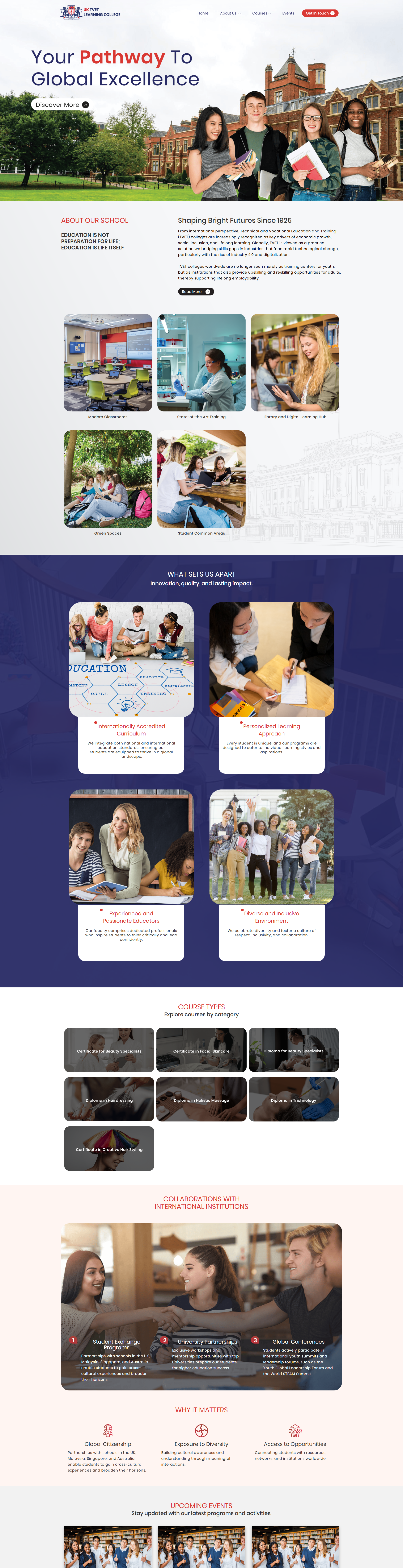 Tvet Institution Sdn. Bhd. - Home Page | Website Design