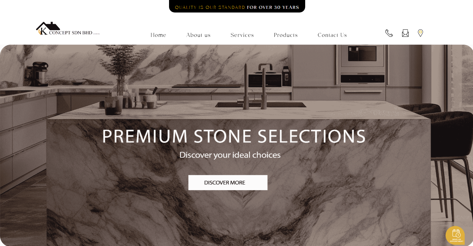 K Concept Sdn Bhd - Products Page | Website Design
