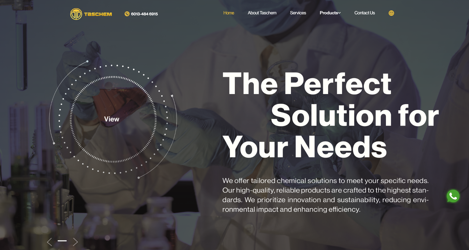 TASCHEM TRADING | Website Design