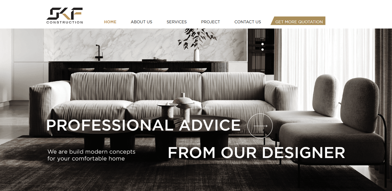 SKF Construction | Website Design